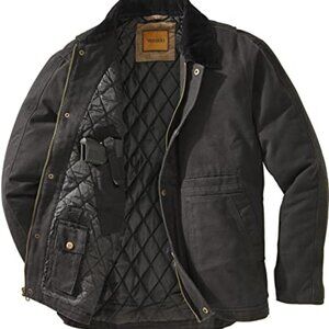 CANVAS CONCEALED CARRY JACKET - Black | Small